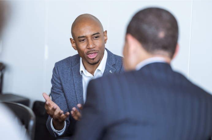 Beca members in conversation